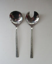 Load image into Gallery viewer, Vintage 1960s Gerald Benney Studio Salad Servers Stainless Steel
