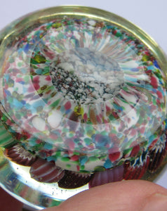 1960s Fratelli Toso Millefiori Closepack Carpet Paperweight