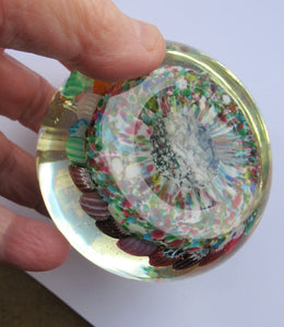 1960s Fratelli Toso Millefiori Closepack Carpet Paperweight