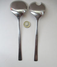 Load image into Gallery viewer, Vintage 1960s Gerald Benney Studio Salad Servers Stainless Steel
