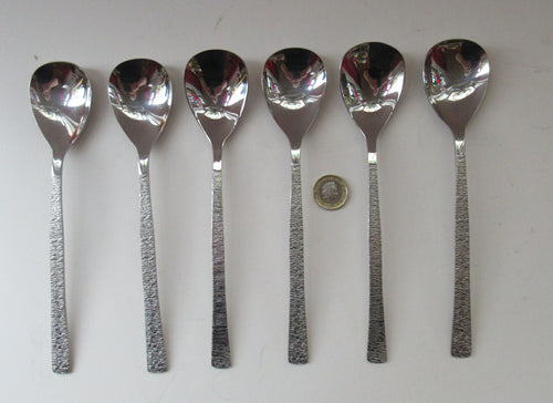 Viners Gerald Benney Dessert Spoons. STUDIO Stainless Steel