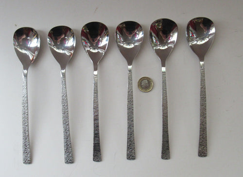 Viners Gerald Benney Dessert Spoons. STUDIO Stainless Steel