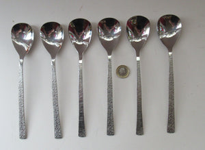 Viners Gerald Benney Dessert Spoons. STUDIO Stainless Steel
