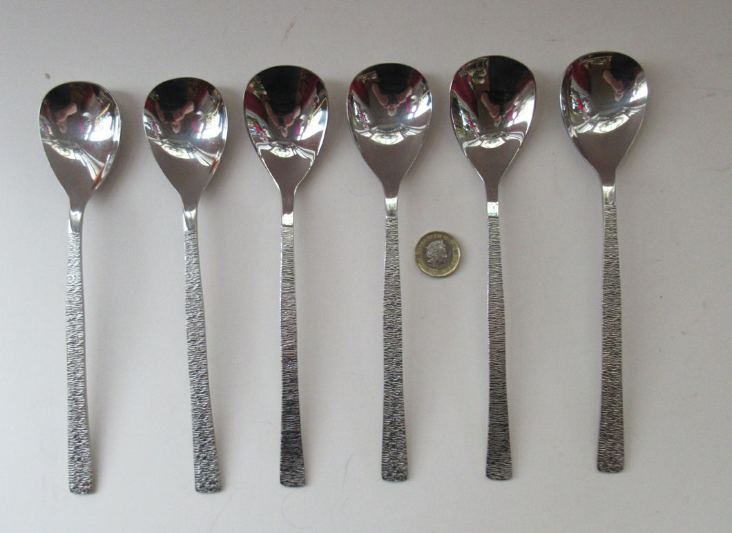 Viners Gerald Benney Dessert Spoons. STUDIO Stainless Steel