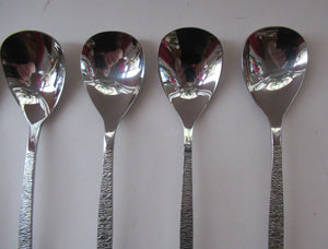 Viners Gerald Benney Dessert Spoons. STUDIO Stainless Steel