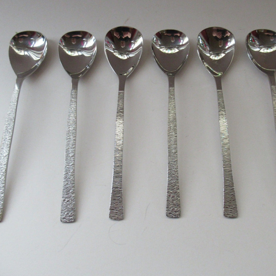 Viners Gerald Benney Dessert Spoons. STUDIO Stainless Steel