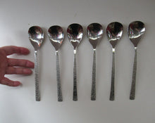 Load image into Gallery viewer, Viners Gerald Benney Dessert Spoons. STUDIO Stainless Steel
