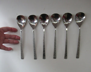 Viners Gerald Benney Dessert Spoons. STUDIO Stainless Steel