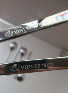 Viners Gerald Benney Dessert Spoons. STUDIO Stainless Steel