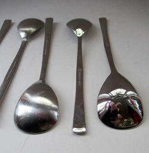 Viners Gerald Benney Dessert Spoons. STUDIO Stainless Steel