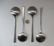 Load image into Gallery viewer, Gerald Benney Viners Studio 1960s Soup Spoons
