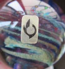 Load image into Gallery viewer, 1970s Isle of Wight Paperweight. Michael Harris with Flame Pontil
