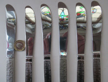 Load image into Gallery viewer, Viners Shorter Table knives Gerald Benny 1960s Stainless Steel Studio

