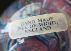 1970s Isle of Wight Paperweight. Michael Harris with Flame Pontil