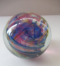 Load image into Gallery viewer, 1970s Isle of Wight Paperweight. Michael Harris with Flame Pontil
