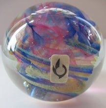 Load image into Gallery viewer, 1970s Isle of Wight Paperweight. Michael Harris with Flame Pontil
