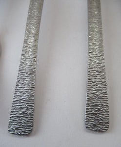 Gerald Benney Viners Studio 1960s Stainless Steel Forks Three Prongs