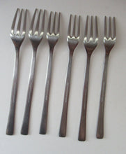 Load image into Gallery viewer, Gerald Benney Viners Studio 1960s Stainless Steel Forks Three Prongs
