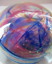 Load image into Gallery viewer, 1970s Isle of Wight Paperweight. Michael Harris with Flame Pontil
