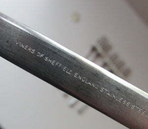 Gerald Benney Viners Studio 1960s Stainless Steel Forks Three Prongs