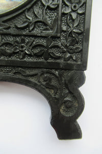 19th Century Anglo Indian Delhi Miniature Carved Ebony Frame