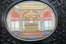 Load image into Gallery viewer, 19th Century Anglo Indian Delhi Miniature Carved Ebony Frame
