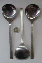 Load image into Gallery viewer, Gerald Benney Viners Studio Three Serving Spoons Stainless Steel 1960s
