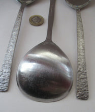 Load image into Gallery viewer, Gerald Benney Viners Studio Three Serving Spoons Stainless Steel 1960s
