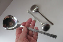 Load image into Gallery viewer, Gerald Benney Viners Studio Three Serving Spoons Stainless Steel 1960s
