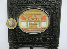 Load image into Gallery viewer, 19th Century Anglo Indian Delhi Miniature Carved Ebony Frame
