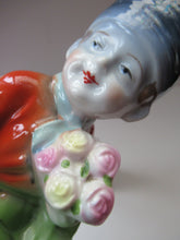 Load image into Gallery viewer, Vintage 1930s / 1940s Ceramic DUTCH Boy and Girl Pair of Bookends 
