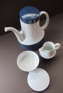 1960s Tapio Wirkkala Porcelain Coffee Set. Composition Shape for Rosenthal