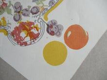 Load image into Gallery viewer, Bel Cowie Screenprint Pinks and Strawberries 1976 Scottish Art
