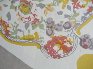 Bel Cowie Screenprint Pinks and Strawberries 1976 Scottish Art