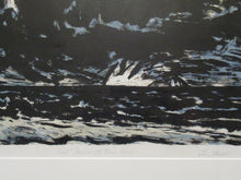 Load image into Gallery viewer, John Houston Signed Lithograph Night Sky over the Bass Rock
