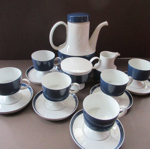 1960s Tapio Wirkkala Porcelain Coffee Set. Composition Shape for Rosenthal