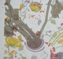Load image into Gallery viewer, Bel Cowie Screenprint Pinks and Strawberries 1976 Scottish Art

