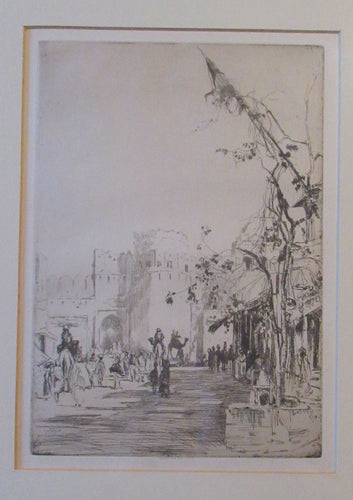  Lumsden Jodhpur Gate 1913 Etching Second Indian Plates Pencil Signed