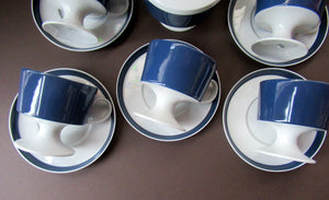 1960s Tapio Wirkkala Porcelain Coffee Set. Composition Shape for Rosenthal