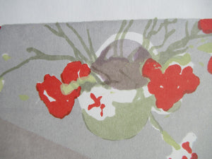 Bel Cowie Screenprint Pinks and Strawberries 1976 Scottish Art
