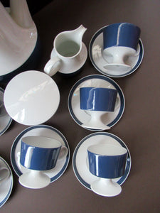 1960s Tapio Wirkkala Porcelain Coffee Set. Composition Shape for Rosenthal