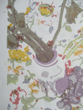 Load image into Gallery viewer, Bel Cowie Screenprint Pinks and Strawberries 1976 Scottish Art
