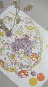 Bel Cowie Screenprint Pinks and Strawberries 1976 Scottish Art
