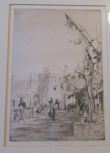  Lumsden Jodhpur Gate 1913 Etching Second Indian Plates Pencil Signed