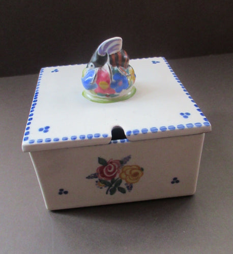 1930s Poole Carter Stabler & Adams Honey Box. Bee Finial 