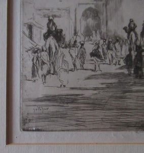  Lumsden Jodhpur Gate 1913 Etching Second Indian Plates Pencil Signed