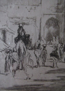  Lumsden Jodhpur Gate 1913 Etching Second Indian Plates Pencil Signed