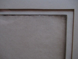 Lumsden Feeding the Birds Etching Temple on the River Ganges 1921 Signed
