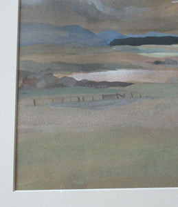 Gouache Watercolour Painting by Scottish Women Artist Alison McKenzie Highland Landscape