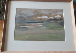 Gouache Watercolour Painting by Scottish Women Artist Alison McKenzie Highland Landscape